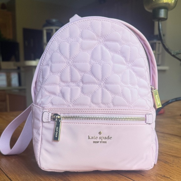 Kate Spade Blush Quilted Backpack - Picture 1 of 5